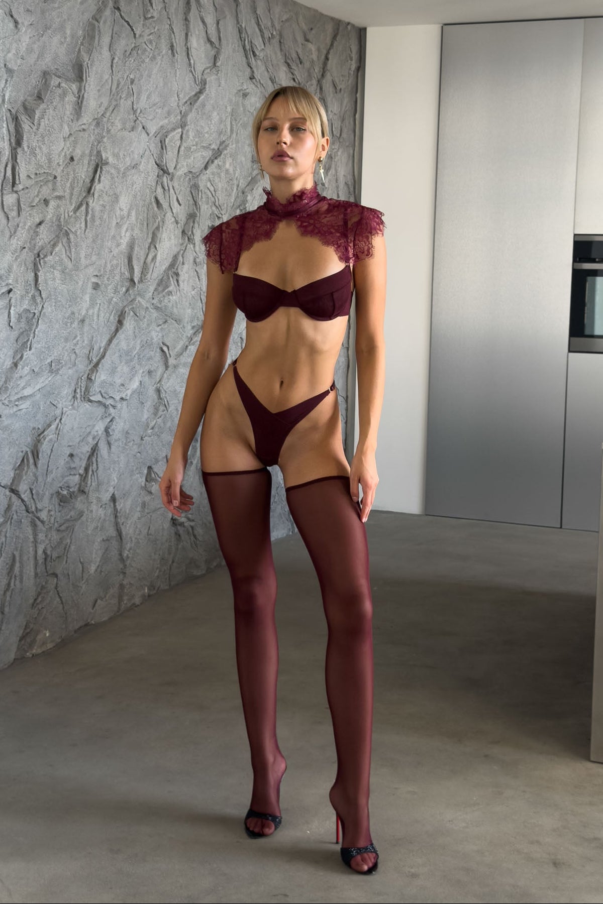 Evie Sheer Romance Lingerie Set