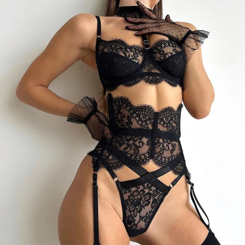 Allure Strappy Lace Bodysuit